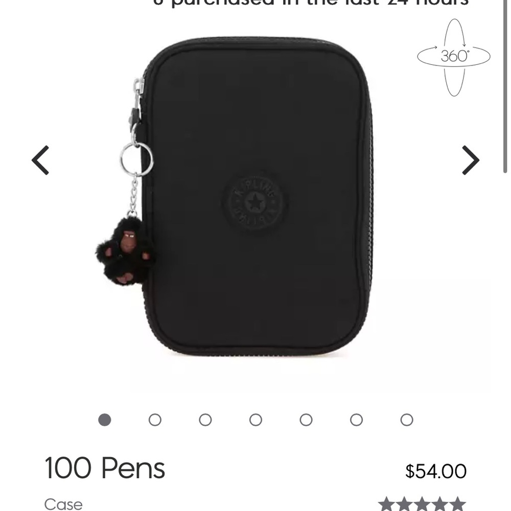 Kipling 100 pens pencil case pouch